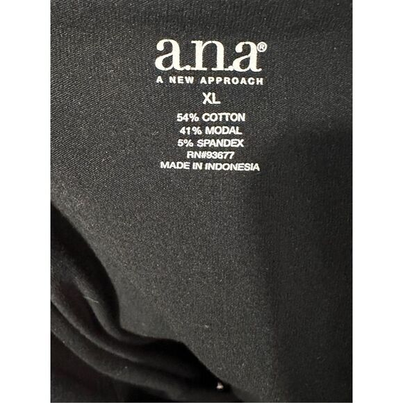 NEW WITHOUT TAGS a.n.a WOMEN SUMMER/Spring black spaghetti strap blouse size XL - Picture 3 of 3